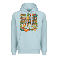 Blue Mist thankful blessed and kind of a mess Premium Hoodie - CowGirlArtShop