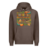 Coffee thankful blessed and kind of a mess Premium Hoodie - CowGirlArtShop