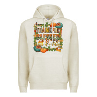 Oatmeal Heather thankful blessed and kind of a mess Premium Hoodie - CowGirlArtShop