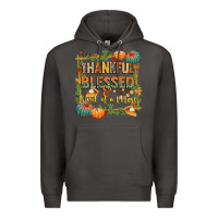 Smoke thankful blessed and kind of a mess Premium Hoodie - CowGirlArtShop