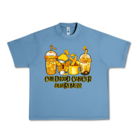 Pebble Blue Childhood Cancer Awareness coffee cups Urban Heavy Tee - NancyCooperArtShop