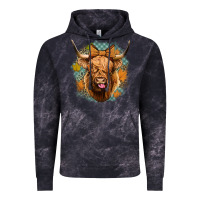 Cloud Black fall highland cow Vintage Hoodie - Jasminsmagicworld