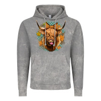 Cloud Rock fall highland cow Vintage Hoodie - Jasminsmagicworld