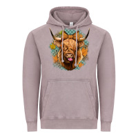 Vintage Zinc fall highland cow Vintage Hoodie - Jasminsmagicworld