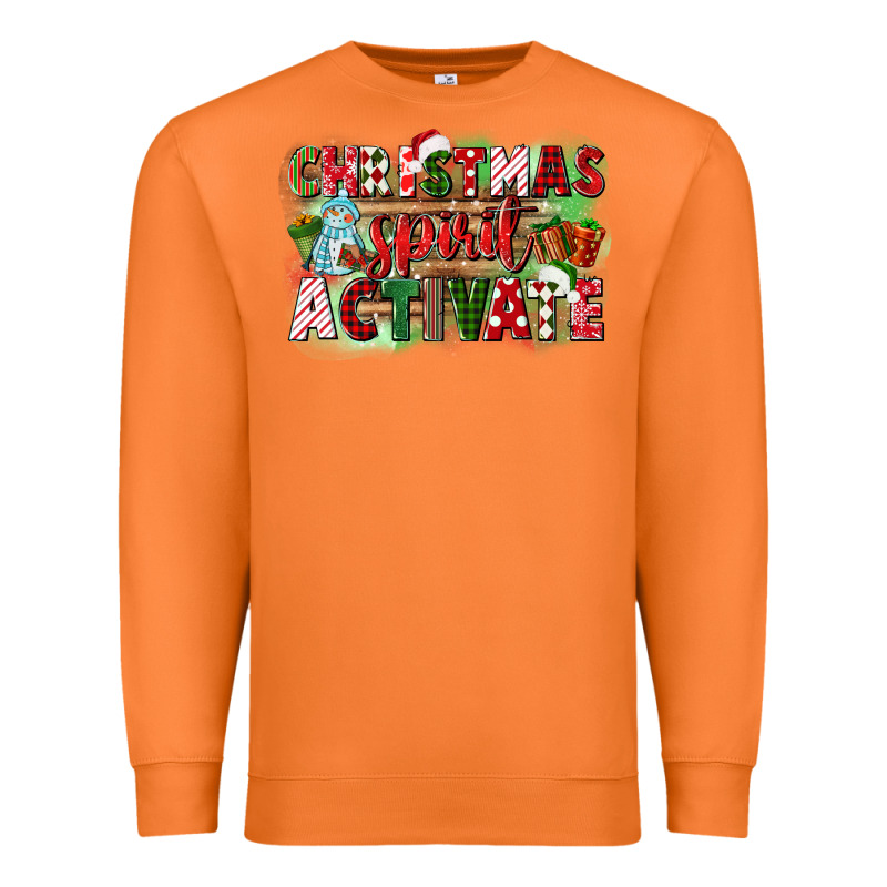 Christmas Spirit Activate Premium Sweatshirt by CowGirlArtShop | Teevron