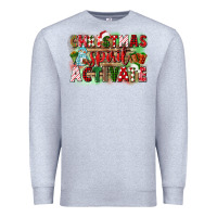 Heather Grey christmas spirit activate Premium Sweatshirt - CowGirlArtShop