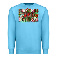 Ocean Blue christmas spirit activate Premium Sweatshirt - CowGirlArtShop