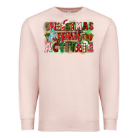 Pale Pink christmas spirit activate Premium Sweatshirt - CowGirlArtShop