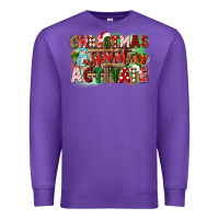 Purple christmas spirit activate Premium Sweatshirt - CowGirlArtShop