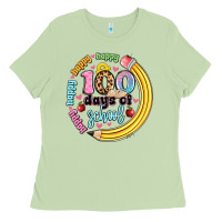 Happy 100 Days Of School Ladies Tee | Teevron