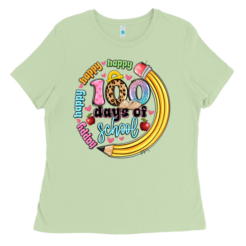 Happy 100 Days Of School Ladies Tee by Artiststas | Teevron