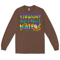 Chestnut LGBTQ+ Straight But I Don't Hate Long Sleeve Tee - BundleAndBundleShop