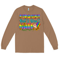 Toasted Coconut LGBTQ+ Straight But I Don't Hate Long Sleeve Tee - BundleAndBundleShop
