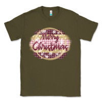 Army Green merry christmas pink Classic Tee - MaliasSmallBusiness