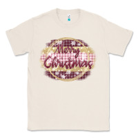 Natural merry christmas pink Classic Tee - MaliasSmallBusiness