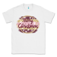 White merry christmas pink Classic Tee - MaliasSmallBusiness