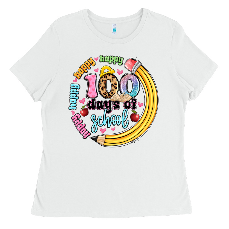 Happy 100 Days Of School Ladies Tee by Artiststas | Teevron