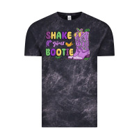 Cloud Black shake your bootie mardi gras Vintage Tee - MaliasSmallBusiness
