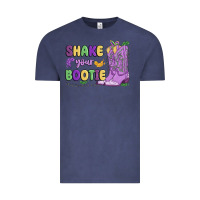 Vintage Denim shake your bootie mardi gras Vintage Tee - MaliasSmallBusiness