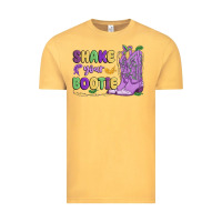 Vintage Mustard shake your bootie mardi gras Vintage Tee - MaliasSmallBusiness