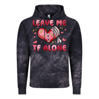 Cloud Black leave me tf alone valentines day Vintage Hoodie - MaliasSmallBusiness