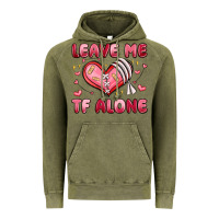 Vintage Olive leave me tf alone valentines day Vintage Hoodie - MaliasSmallBusiness