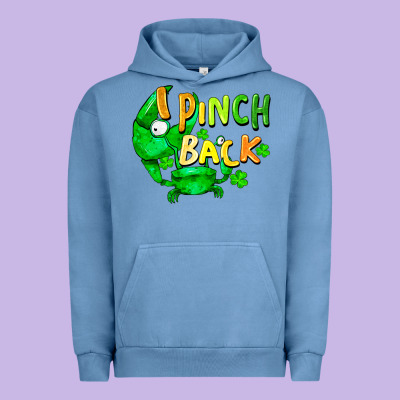 I Pinch Back With Crab Urban Hoodie Designed By Fadigitalartstudio