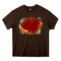 Chocolate Brown Western Red Green Farm Life Brush Stroke Heavy Core Tee - Bettercallsaul