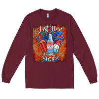 Burgundy just here for the ice Long Sleeve Tee - JahusDesignShop