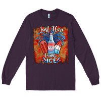 Plum just here for the ice Long Sleeve Tee - JahusDesignShop