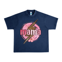 Navy mama lightning bolt valentine s day Urban Heavy Tee - MaliasSmallBusiness