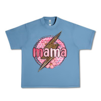 Pebble Blue mama lightning bolt valentine s day Urban Heavy Tee - MaliasSmallBusiness