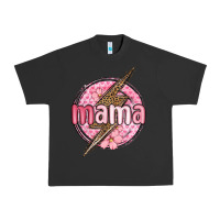 Pigment Black mama lightning bolt valentine s day Urban Heavy Tee - MaliasSmallBusiness
