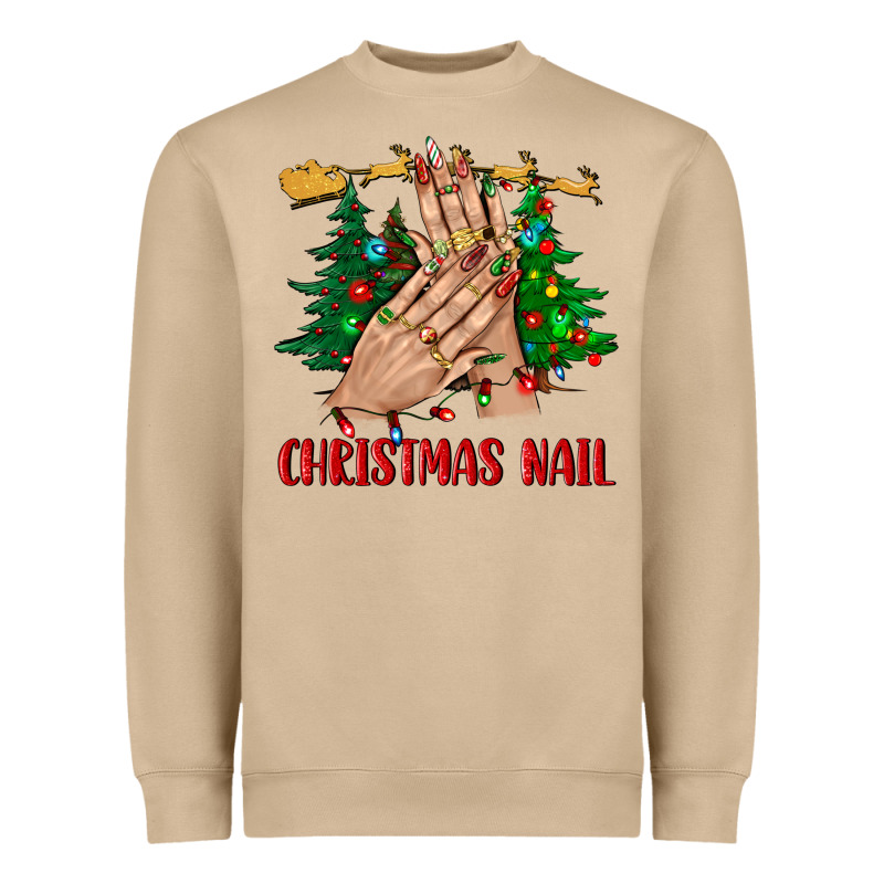 Christmas Nail Bbs Heavyweight Sweatshirt by BundleAndBundleShop | Teevron