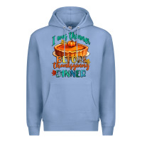 Colony Blue i was thinner before thanksgiving dinner Premium Hoodie - CowGirlArtShop