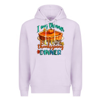 Lilac i was thinner before thanksgiving dinner Premium Hoodie - CowGirlArtShop