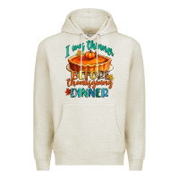 Oatmeal Heather i was thinner before thanksgiving dinner Premium Hoodie - CowGirlArtShop