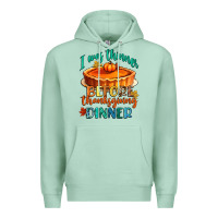 Seafoam i was thinner before thanksgiving dinner Premium Hoodie - CowGirlArtShop