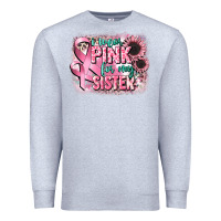 Heather Grey i wear pink for my sister Premium Sweatshirt - CowGirlArtShop