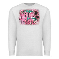 Oatmeal Heather i wear pink for my sister Premium Sweatshirt - CowGirlArtShop