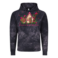 Cloud Black church is my happy place Vintage Hoodie - MaliasSmallBusiness