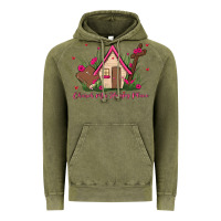 Vintage Olive church is my happy place Vintage Hoodie - MaliasSmallBusiness