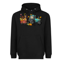 Black thanksgiving tractor Heavyweight Hoodie - CowGirlArtShop