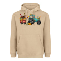 Thanksgiving Tractor Heavyweight Hoodie | Teevron