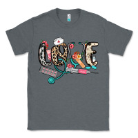 Charcoal Heather love nurse Classic Tee - NancyCooperArtShop
