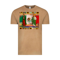 Vintage Camel mexico flag our lady of guadalupe san judas sunflower Vintage Tee - JahusDesignShop