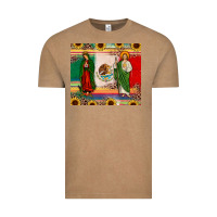Vintage Coffee mexico flag our lady of guadalupe san judas sunflower Vintage Tee - JahusDesignShop