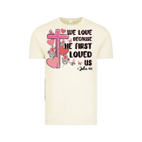 Vintage Arctic we love because he first loved us Vintage Tee - MaliasSmallBusiness