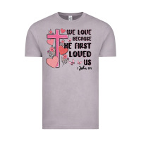 Vintage Zinc we love because he first loved us Vintage Tee - MaliasSmallBusiness