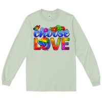 Matcha Pride LGBTQ+ Choose Love Long Sleeve Tee - BundleAndBundleShop
